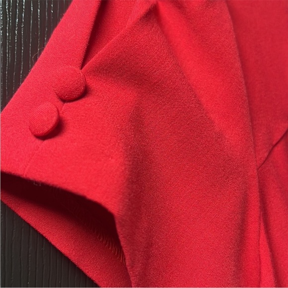 🆕 Stop Staring Faith red peplum vintage retro pinupp midi wiggle dress - Picture 11 of 14